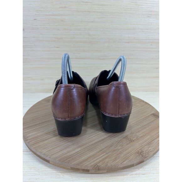 Dansko Tamara Brown Leather Buckle Clogs Womens Size 38 US 8 - Picture 4 of 8